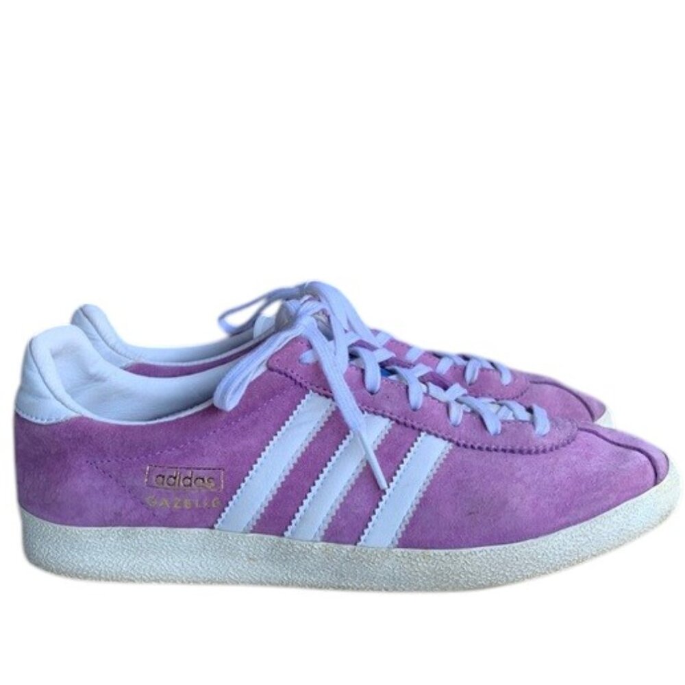 Adidas Gazelle Decon Women’s 5 Purple Suede Low Top‎ Casual Sneakers Shoes